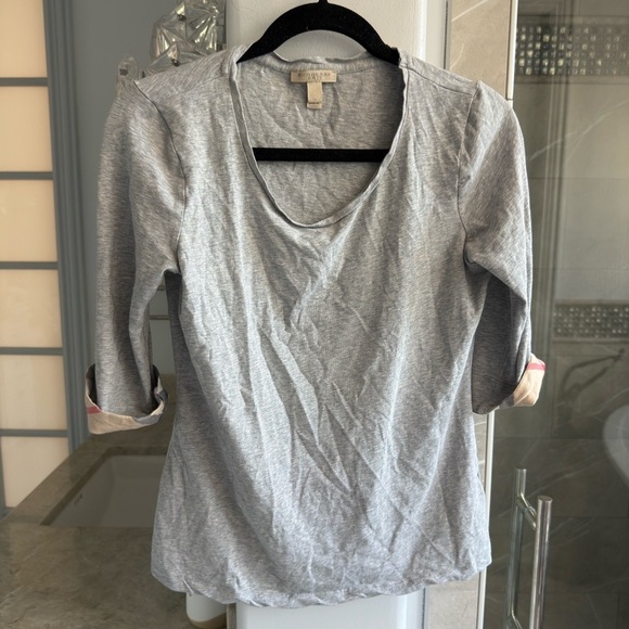 Burberry Check Trim Tee - Picture 4 of 10